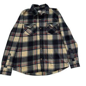 O’Neill Women’s Flannel Shirt Jacket| Plaid Button Down Coastal Cottage | M